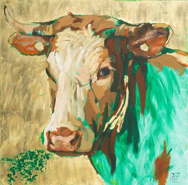 Original Conceptual Cows Paintings by Lara Ješe