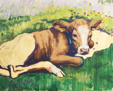 Original Cows Paintings by Lara Ješe