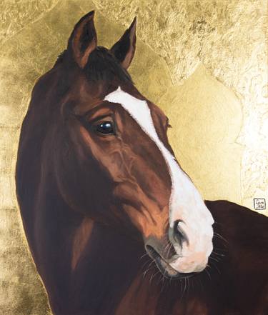 Original Figurative Horse Paintings by Lara Ješe