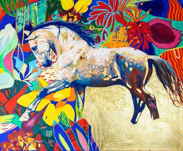 Original Expressionism Horse Paintings by Lara Ješe