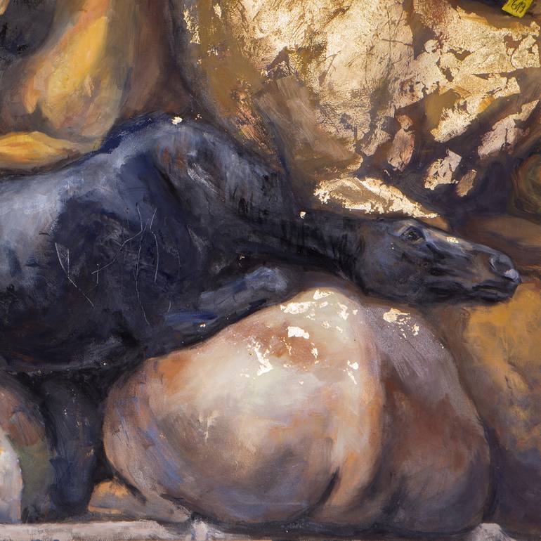 Original Art Nouveau Animal Painting by Lara JešE
