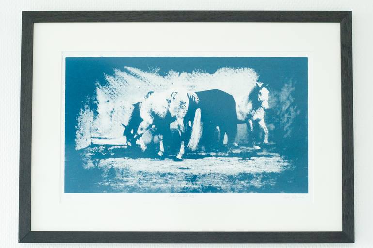 Original Conceptual Animal Printmaking by Lara JešE