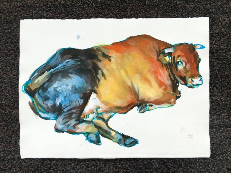 Original Figurative Animal Painting by Lara JešE