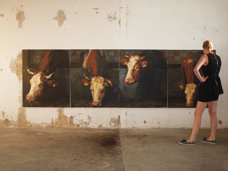 Original Conceptual Animal Painting by Lara JešE