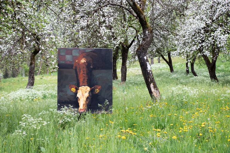 Original Conceptual Animal Painting by Lara JešE