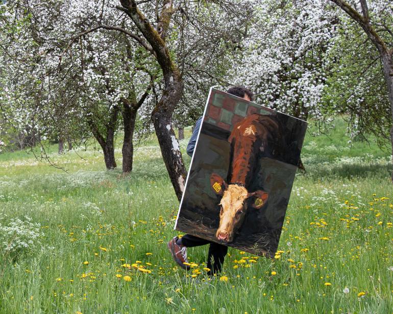 Original Conceptual Animal Painting by Lara JešE