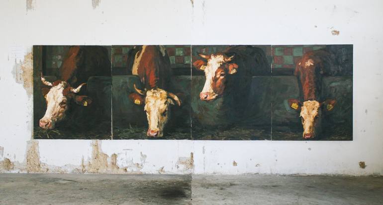 Original Conceptual Animal Painting by Lara JešE