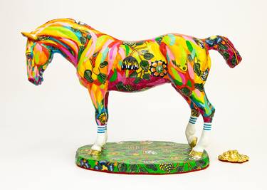 Original Figurative Horse Sculpture by Lara Ješe