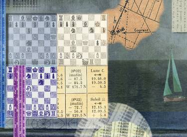 Original Surrealism Abstract Collage by Stefan Chabluk