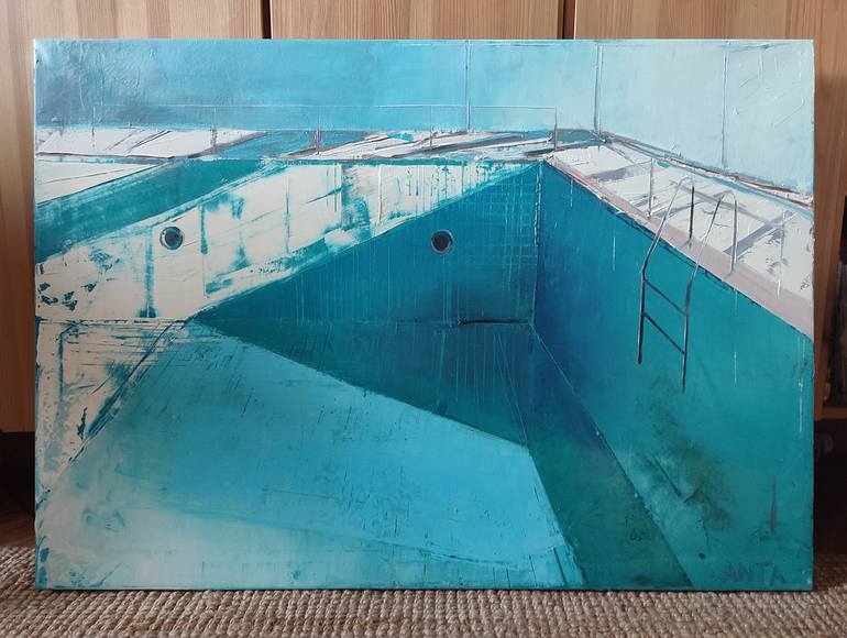 Original Contemporary Geometric Painting by Karina Antonczak