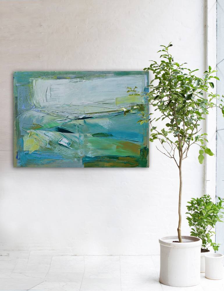 Original Abstract Landscape Painting by Karina Antonczak