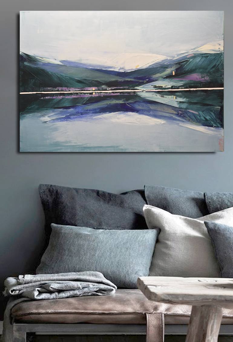 Original Abstract Landscape Painting by Karina Antonczak