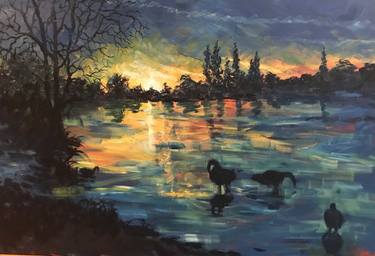 Original Impressionism Nature Paintings by Wendy Clouse