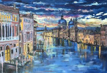 Original Cities Painting by Wendy Clouse