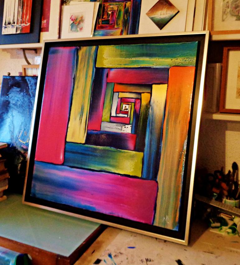 Original Abstract Painting by Mikha Khittchenko