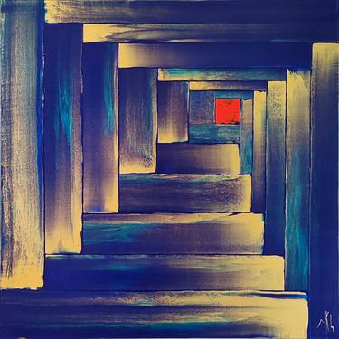 Stairway in blue and gold thumb