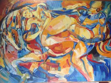 Original Figurative Nude Paintings by Winy Jacobs