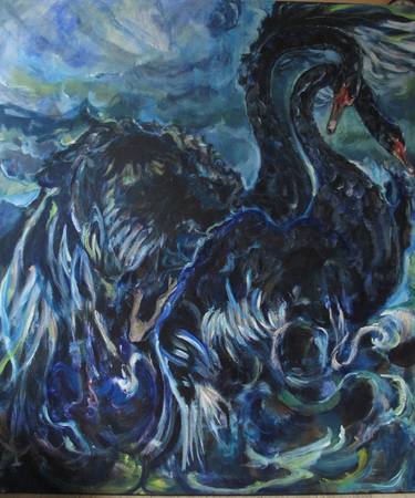 Original Abstract Expressionism Animal Paintings by Winy Jacobs