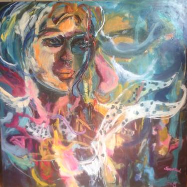 Original Abstract Expressionism Women Paintings by Winy Jacobs