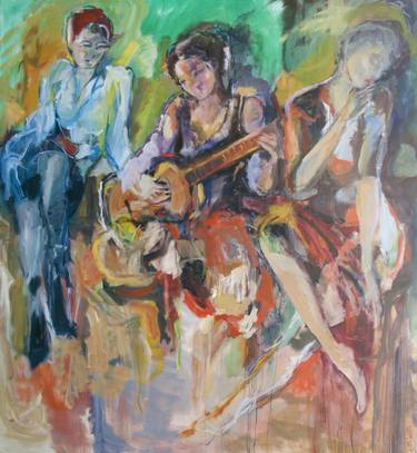 Original Abstract Expressionism Music Paintings by Winy Jacobs
