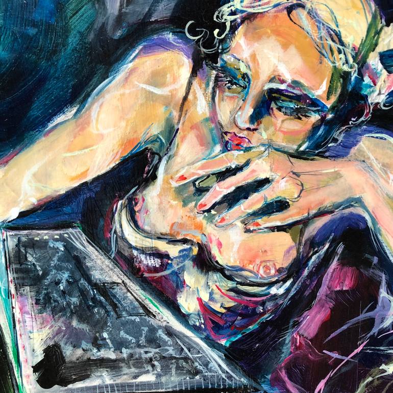 Original Illustration Erotic Painting by Winy Jacobs