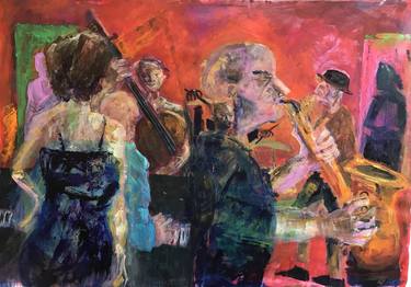 Print of Expressionism People Paintings by Hilary Rosen