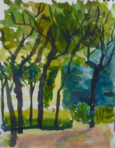 Trees in The Borghese Gardens thumb