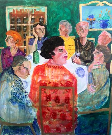 Print of People Paintings by Hilary Rosen
