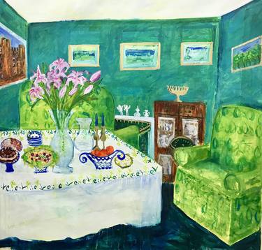 Print of Expressionism Home Paintings by Hilary Rosen