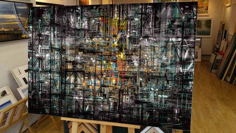 Original Conceptual Architecture Mixed Media by Neil Hemsley