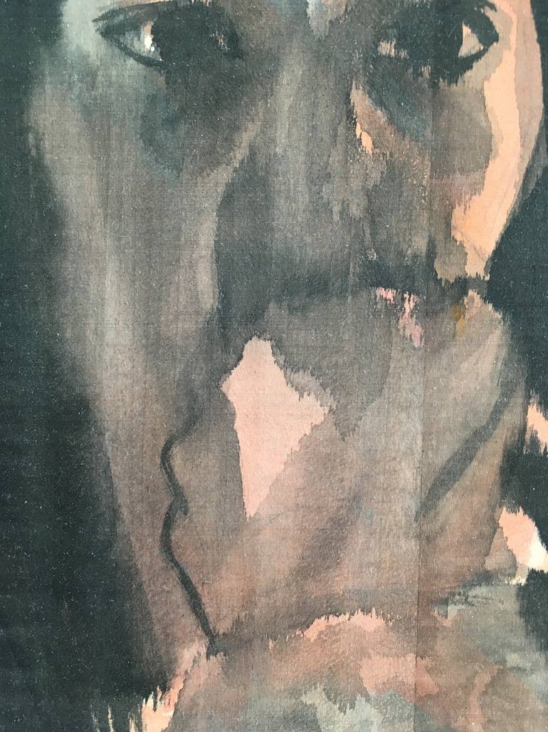 Original Abstract People Painting by Silvia Knödlstorfer