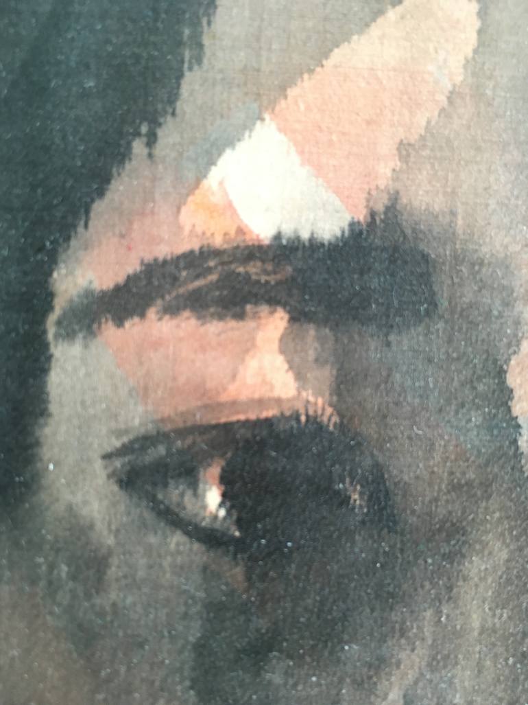 Original Abstract People Painting by Silvia Knödlstorfer