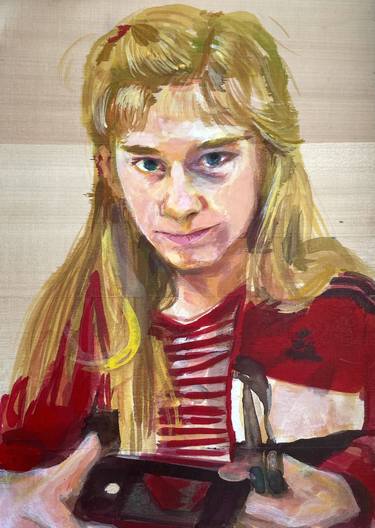 Print of Portraiture Portrait Paintings by Silvia Knödlstorfer