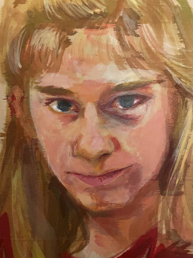 Original Portrait Painting by Silvia Knödlstorfer