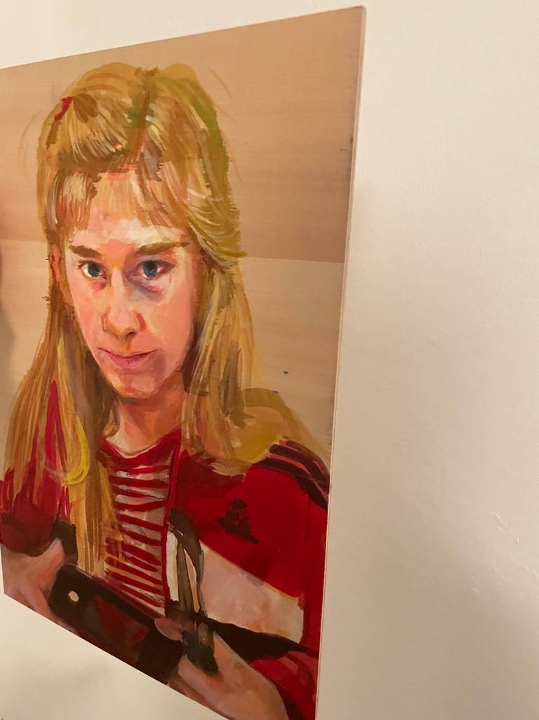 Original Figurative People Painting by Silvia Knödlstorfer