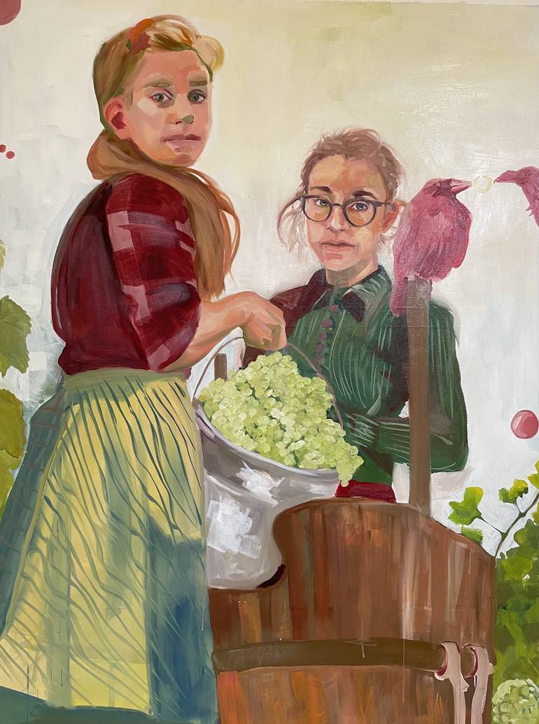 Original People Painting by Silvia Knödlstorfer