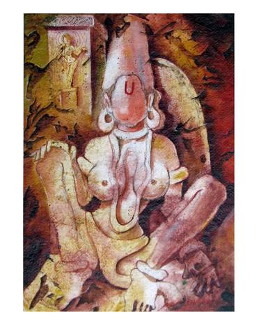 Print of Figurative Love Paintings by Mahesh Pal Gobra