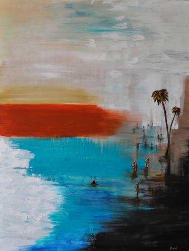 Original Abstract Beach Paintings by Nathan Casteel