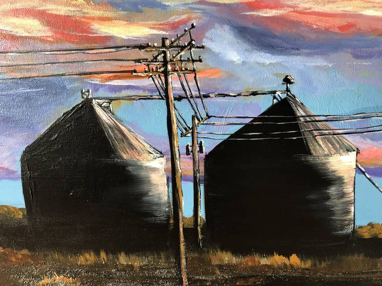 Original Abstract Expressionism Rural life Painting by Nathan Casteel