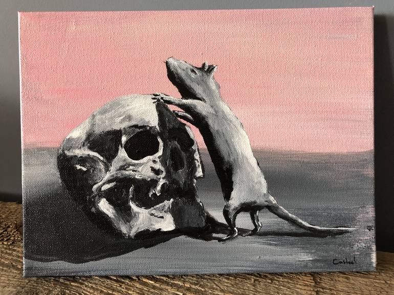 Original Conceptual Mortality Painting by Nathan Casteel