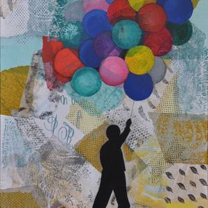 Boy and balloons...