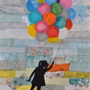 Little girl and balloons