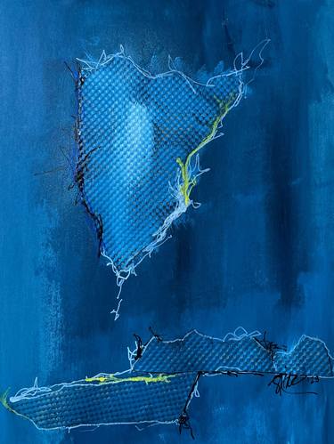 Original Abstract Expressionism Abstract Mixed Media by Shelli Finch