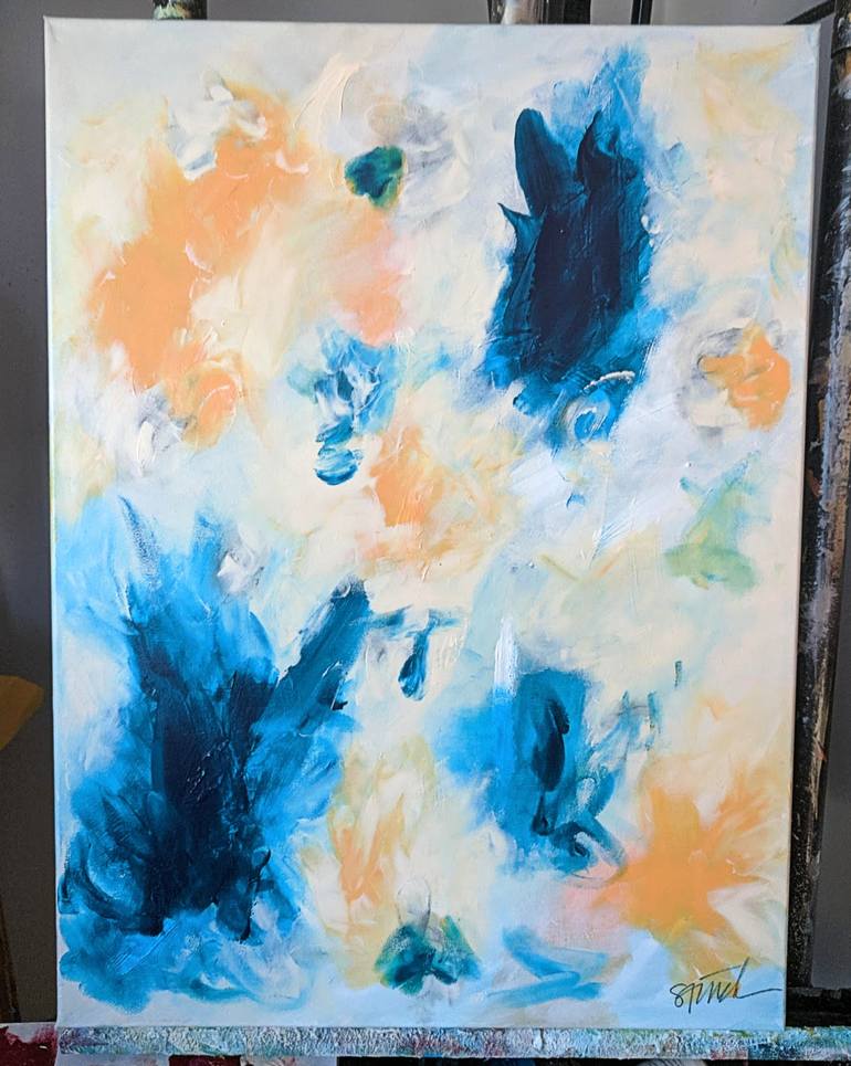 Original Abstract Expressionism Abstract Painting by Shelli Finch