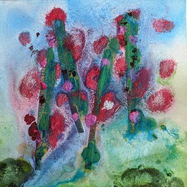Print of Abstract Floral Paintings by Shelli Finch