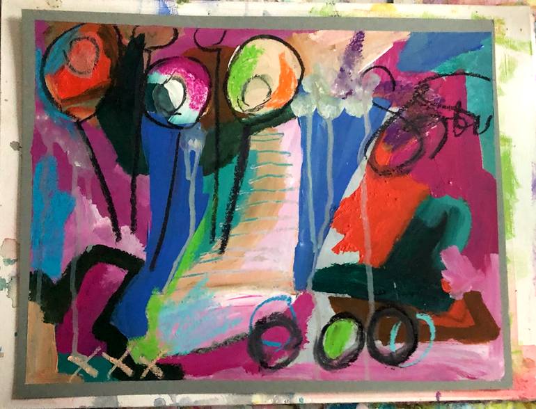 Original Abstract Expressionism Abstract Painting by Shelli Finch