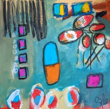 Original Abstract Expressionism Abstract Paintings by Shelli Finch