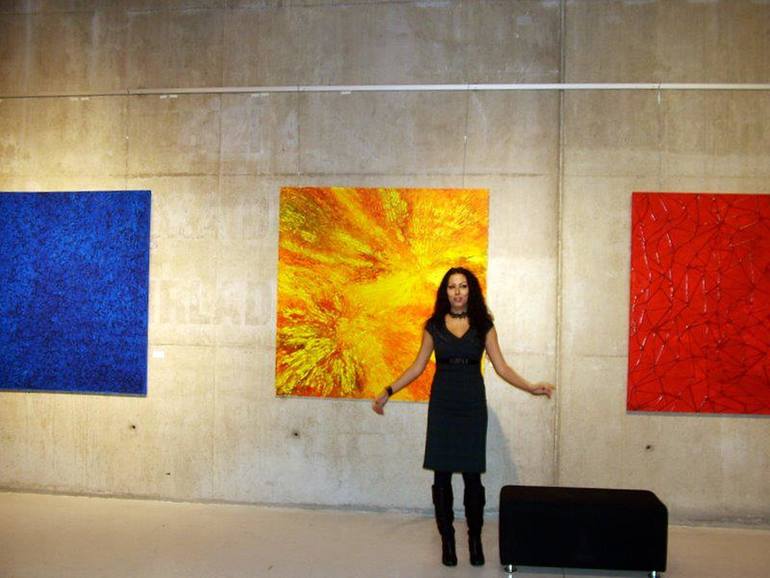 Original Abstract Nature Painting by Noush Sanatgar