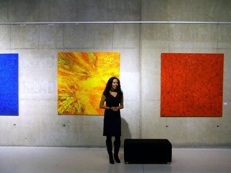 Original Abstract Nature Painting by Noush Sanatgar