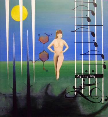 Original Surrealism Time Painting by Andy Joynes